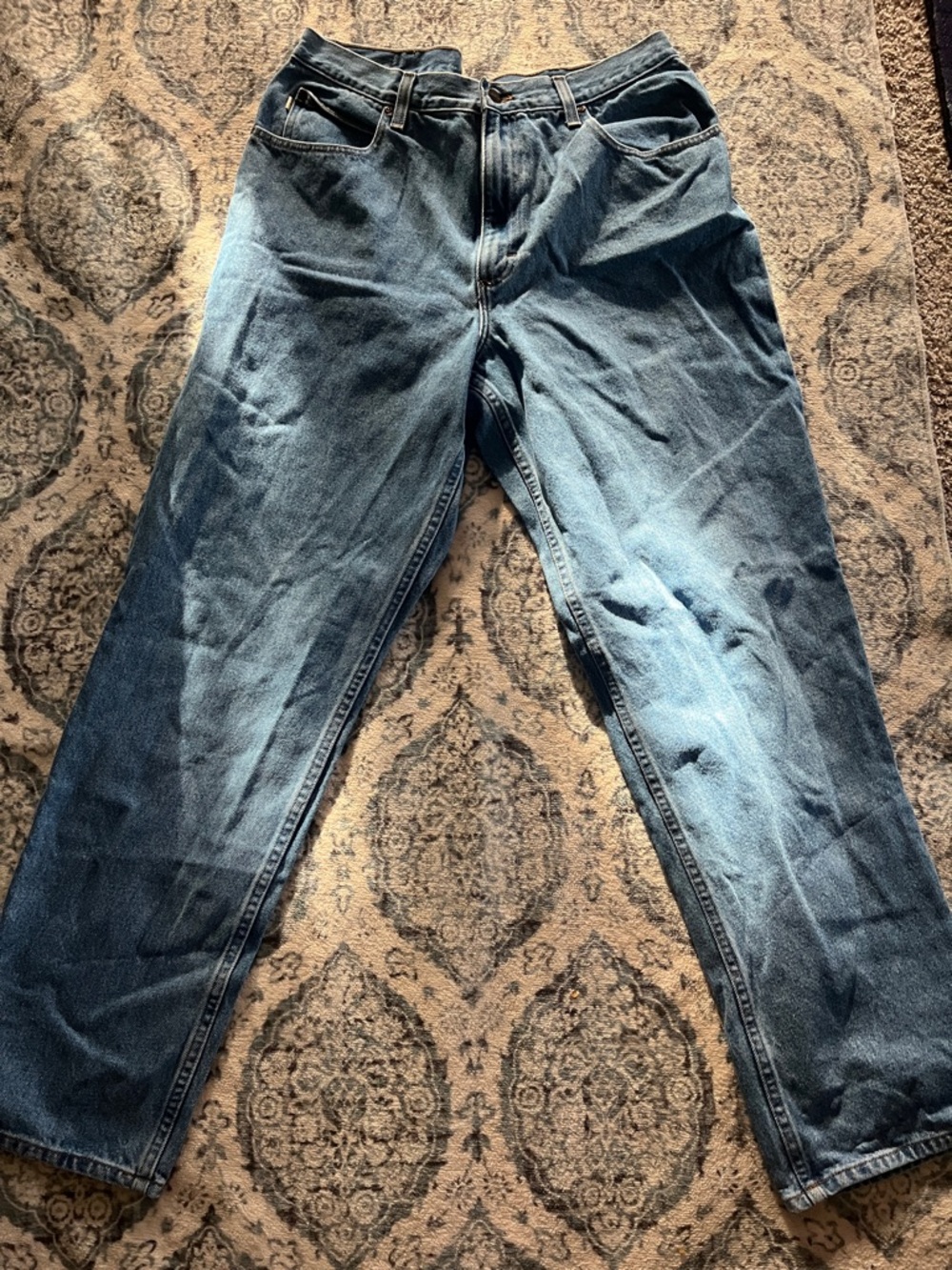 L.L. Bean Men's Straight Fit Blue Denim Jeans